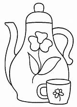 Coloring Tea Site sketch template