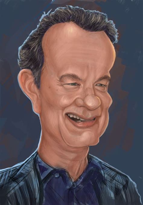 Tom Hanks Celebrity Caricatures Caricature Caricature Sketch
