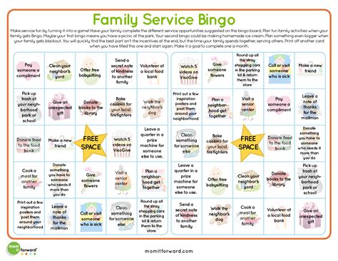 service bingo card printable mom it forwardmom it forward