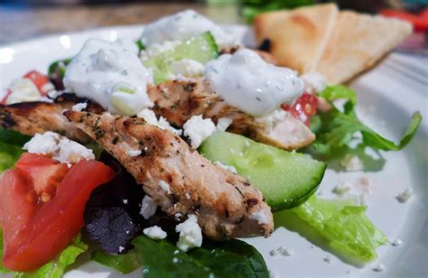 Dimples And Delights Chicken Gyro Salad