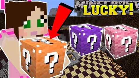 Minecraft Lucky Block Party Every Color Lucky Block Mod Showcase