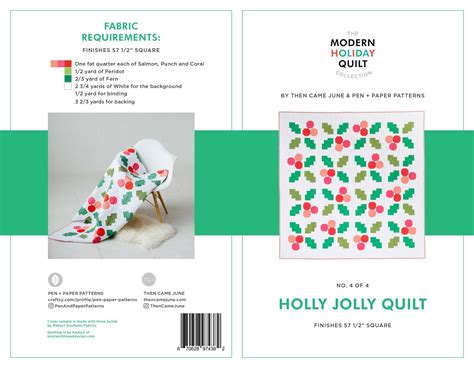 Holly Jolly Quilt Pattern Pdf Quilt Patterns Pdf Quilt Pattern