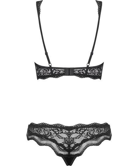 Obsessive Luvae Black Lace Lingerie Set Sexystyle Eu