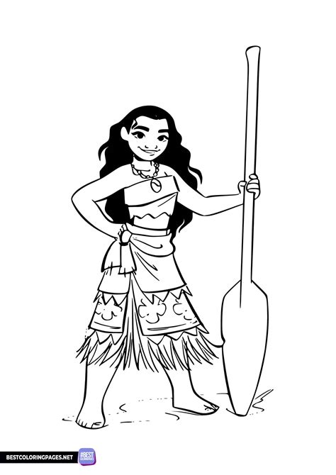 Moana Coloring Page