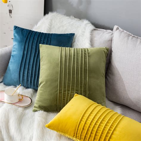 Decorative Throw Pillow Case Cushion Cover Nordic Style Zipper Waist Pillowcase Pillow Protector