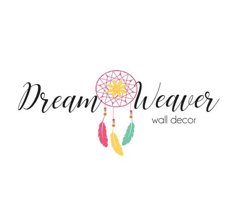 Dream Catcher Logo Boutique Logo Design Dreamcatcher Logo Feather