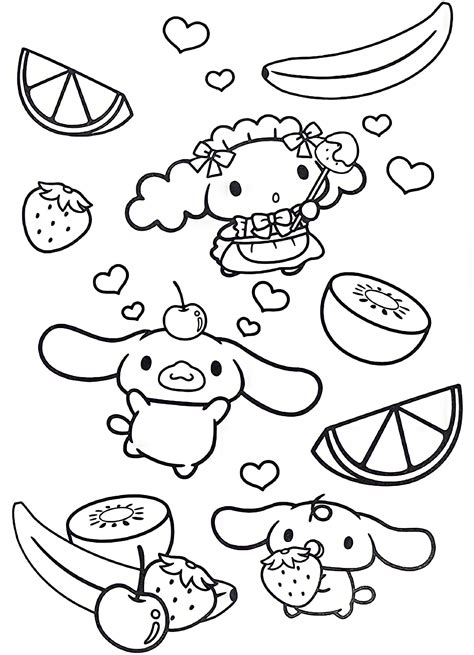 Hello Kitty Colouring Pages Chibi Coloring Pages Food Coloring Pages