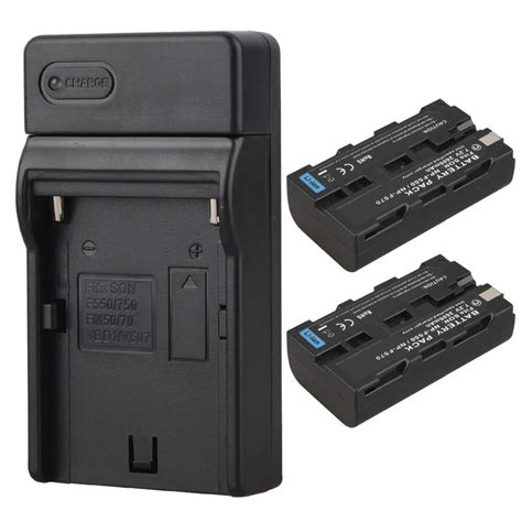 2x 2600mah Np F550 Np F570 Rechargeable Camera Battery Pack With