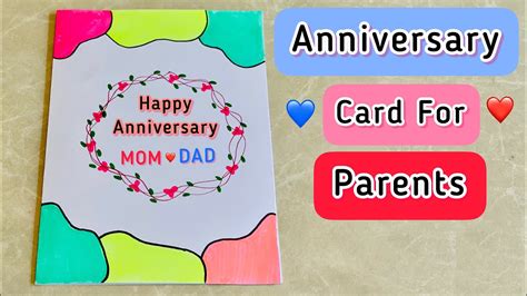 Beautiful Anniversary Card For Parents 😍 Easy Diy Happy Anniversary