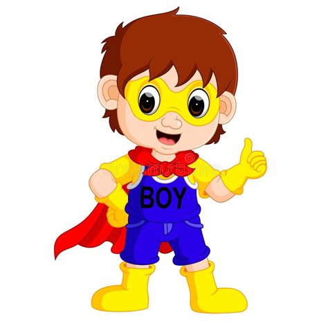 Superhero Boy Cartoon Stock Vector Illustration Of Comic 87968274