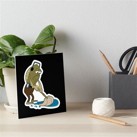Fred The Fish Mopping Meme Art Board Print By Elombs46011 Redbubble
