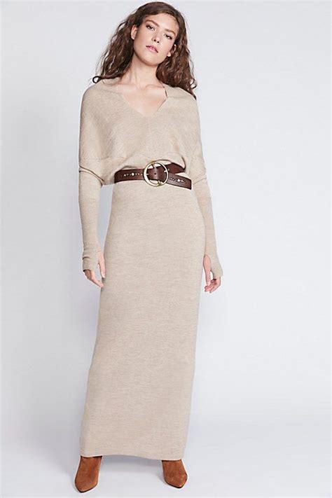 Product Image Reversible Long Sweater Dress Sweater Maxi Dress Long