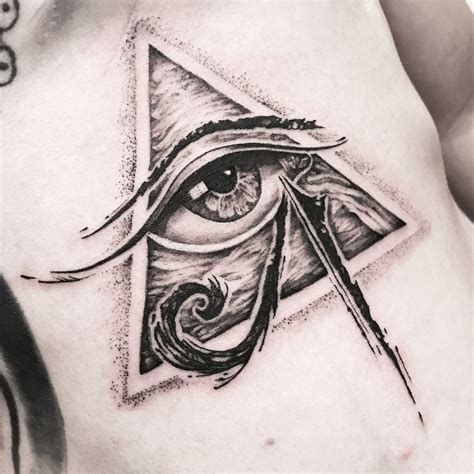 Eye Pyramid Tattoo On Hand Tribal Tattoos X