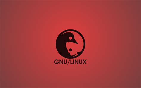 Wallpaper Illustration Minimalism Red Text Logo Linux Circle