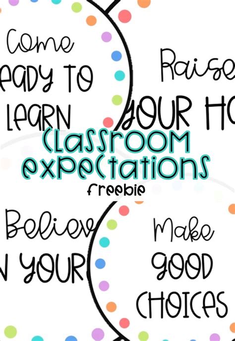 Free Classroom Rules And Expectations Posters Classroom Expectations Poster Classroom