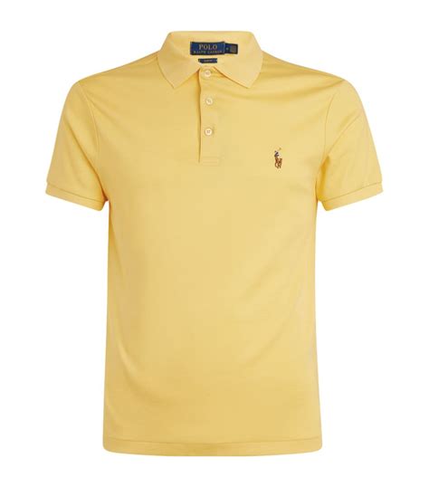 Ralph Lauren Yellow Cotton Polo Shirt Harrods Uk