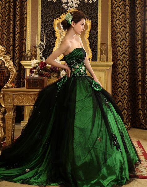 Green Masquerade Ball Gowns Fashion Dresses