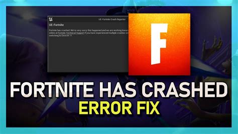 How To Fix Fortnite Crash Reporter Fortnite Has Crashed Error On Pc