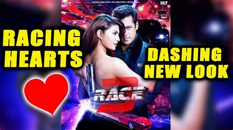 race 3 new poster unveiled sikander salman khan and jessica jacqueline racing heart youtube
