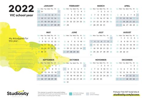 School Terms And General Holiday Dates For Dear Int 2022 Studiosity