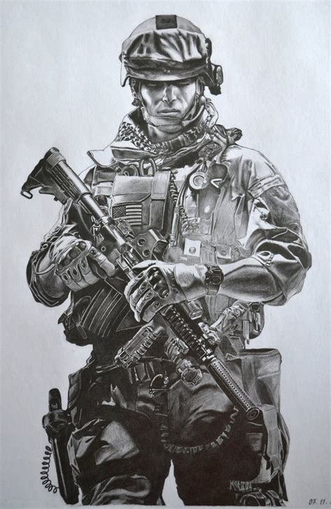 Army Drawings Easy Army Military