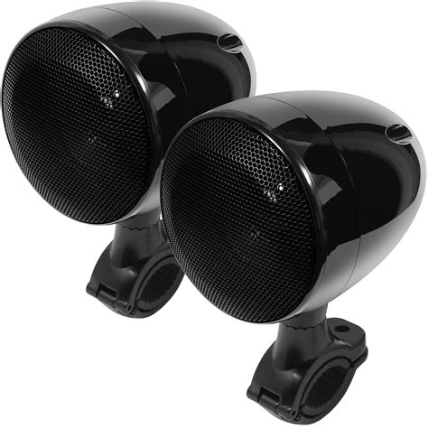 GoHawk TN4-W 4 in. Waterproof Bluetooth Motorcycle Speakers and ...