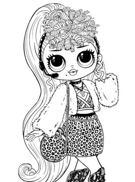 Omg Doll Coloring Pages Diva