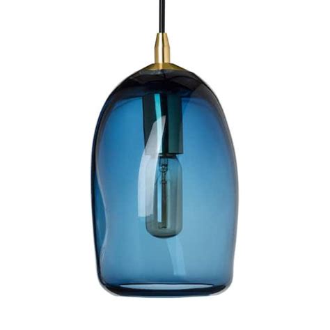 blue glass pendant lights glass designs