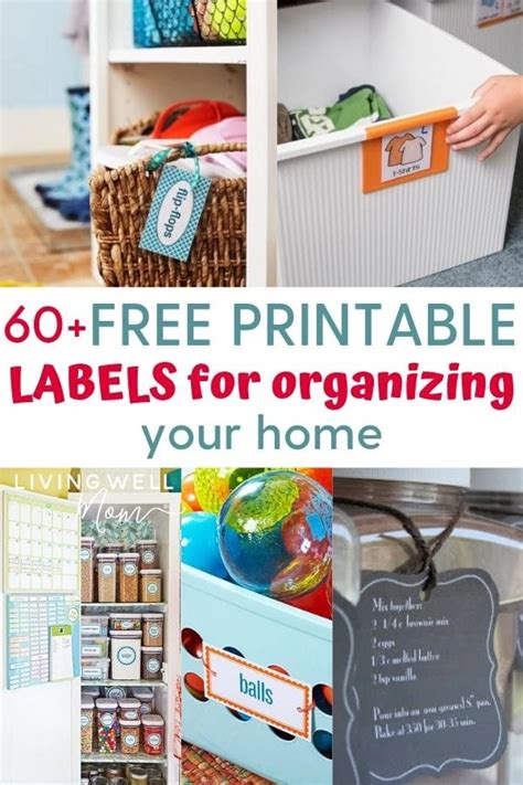 60 Free Printable Labels For Organizing Your Home Living Well Mom