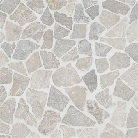 Nature Tumbled Pram Gray Pebble Mosaic Tile Stone Tile Texture