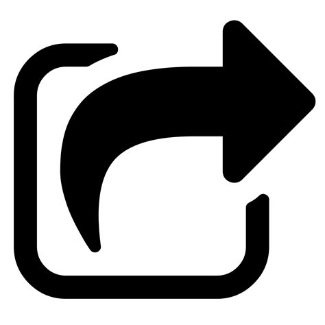 Black And White Share Icon Arrow Png Image Purepng Free Transparent