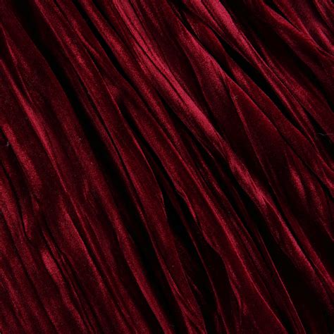 Crushed Stretch Velvet Red - Bloomsbury Square Dressmaking Fabric