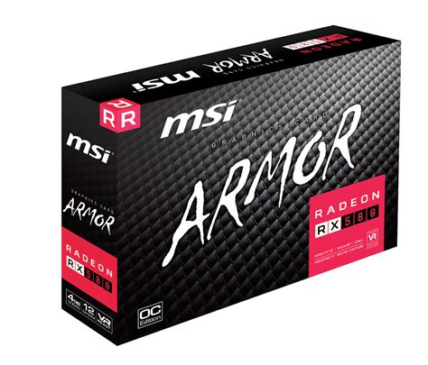 Experience the next level of immersion with the world of vr gaming and entertainment with msi rx 580 armor 8g oc powered by the revolutionary polaris architecture. MSI RX 580 4GB Armor OC Edition - Free Shipping - South Africa