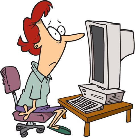 Person At Computer Clipart Best