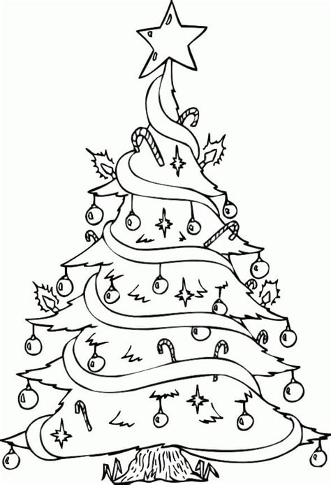 Christmas Tree Printable Coloring Page Download Print Or Color