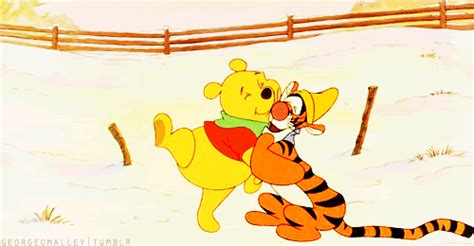 Friend Hug  Cartoon Pooh Tigger Discover And Share S
