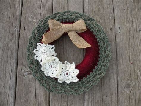 this handmade crochet wreath is a perfect addition to your home decor crocheted using chunky