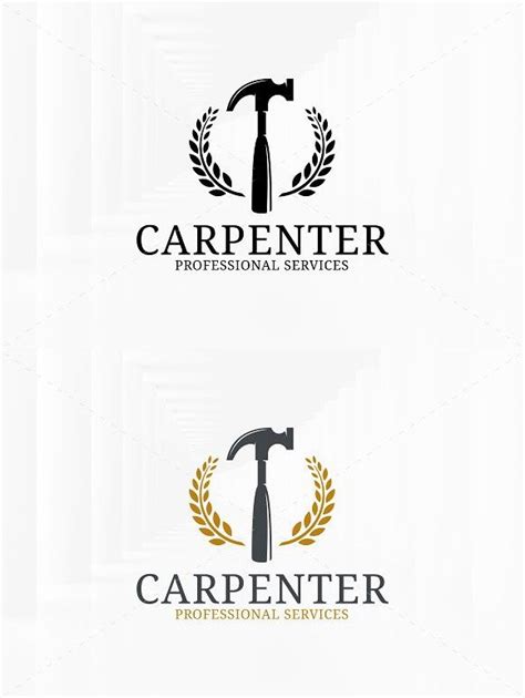 Carpenter Logo Template Logo Templates Logo Vector Logo