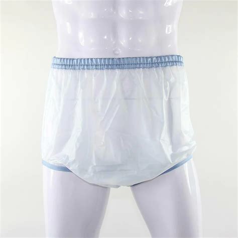 Blue Tuffy Pvc 6mil Vinyl Adult Plastic Pants Diaper Covers With 1 Waistband Fo Ebay