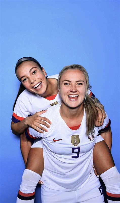 malory pugh 2 and lindsey horan 9 uswnt official fifa women s world cup 2019 portrait usa