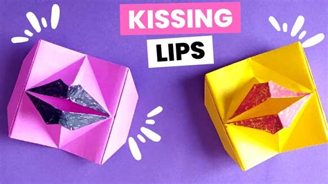 Origami Kissing Lips How To Make Origami Mouth Moving Lips Origami