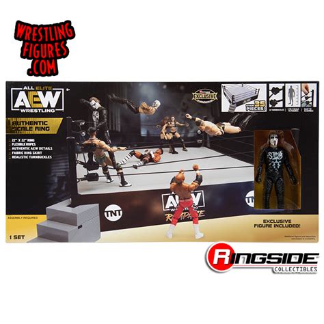 Aew Authentic Scale Ring Playset W Aubrey Edwards Ringside Exclusive For Aew Toy Wrestling