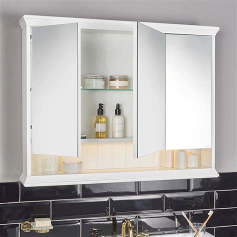 Vitra Valarte 3 Door Bathroom Mirror Cabinet 62234 Uk Bathrooms