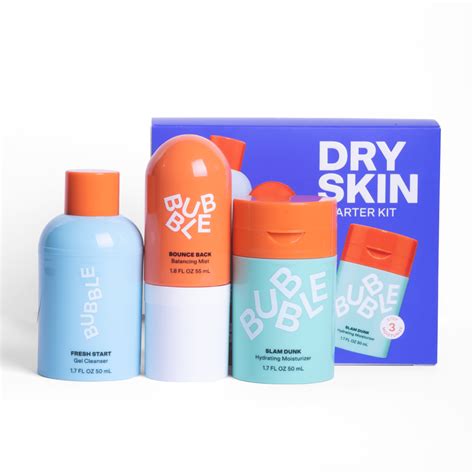 Bubble Skincare 3 Step Hydrating Routine Bundle For Normal To Dry Skin