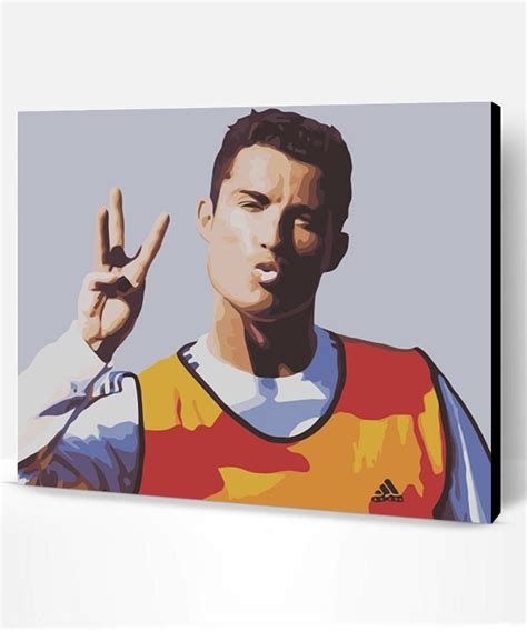 Funny Cristiano Ronaldo Sport Paint By Numbers Paint By Numbers Pro