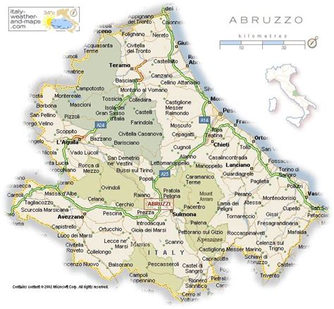 A Map Of Abruzzo Italy Regions Of Italy Italy Vacation Places In Italy