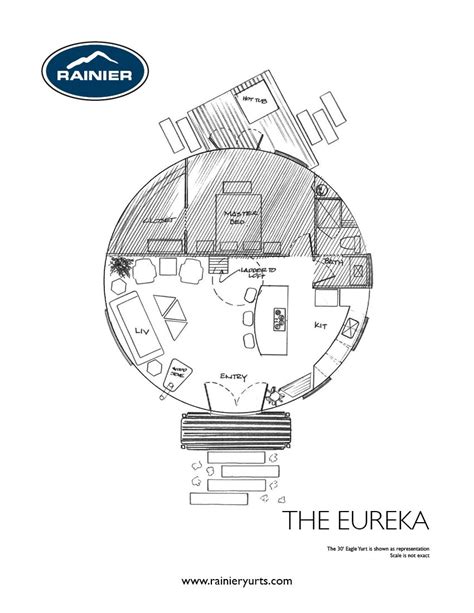 In a nutshell, a yurt is the original tiny house on wheels. Yurt Floor Plans - Rainier Yurts (With images) | Yurt