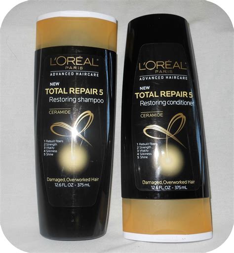 It's made with natural ingredients like argan oil, chamomile, coconut oil and. KalamityJane: L'Oreal Paris Advanced Haircare Total Repair ...