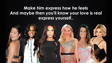 What ever you do, do it good. Glee cast- Express yourself Lyrics - YouTube