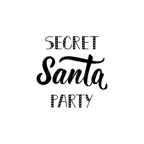 Secret Santa Party Banner With Excited Santa Holding Sack Stock Vector